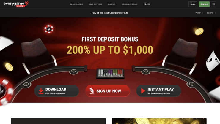 offshore gambling partners Everygame Poker Site