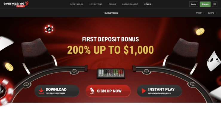 Everygame Online Poker Site