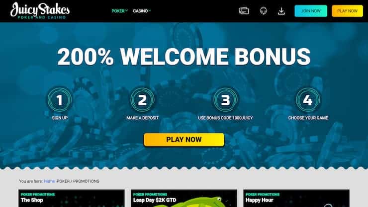 Juicy Stakes Online Poker Site