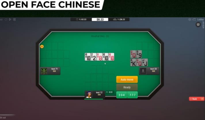 chinese poker deal hands