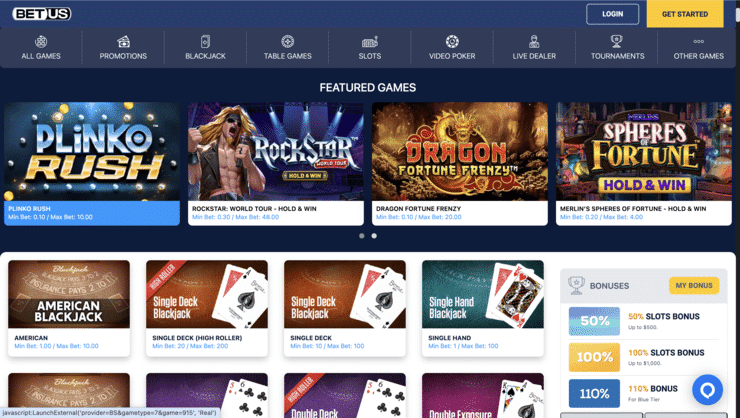 BetUS One of the Best High Payout Online Casinos