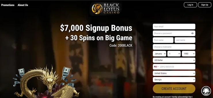 Black Lotus Casino one of the best offshore casinos for USA