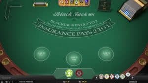 how to play blackjack table
