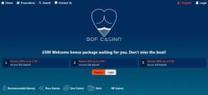 instant withdrawal casinos Bofcasino casino welcome bonus offer