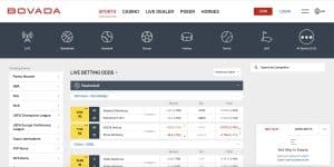 Fast withdrawal betting sites Bovada sportsbook homepage