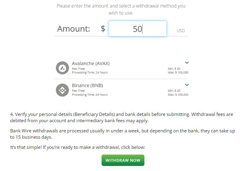 Select Skrill As The Withdrawal Method